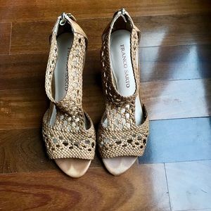 Franco Sarto Brown Wedge